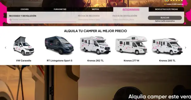 ClickCamper - Alquiler de campers.